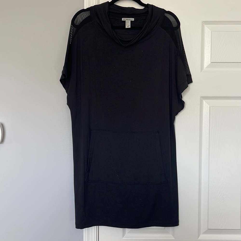 Mesh Sleeve Dress